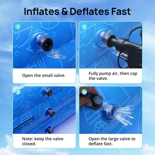 AD-HF006 Click to see full view 2+ Large Inflatable Swimming Pool with Removable Canopy, 150” x 70” x 20” Full-Sized Kiddie Pool for Kids & Adults, Outdoor Blow-Up Pool with Sun Shade for Backyard & Garden, Durable & Safe, Age 3+