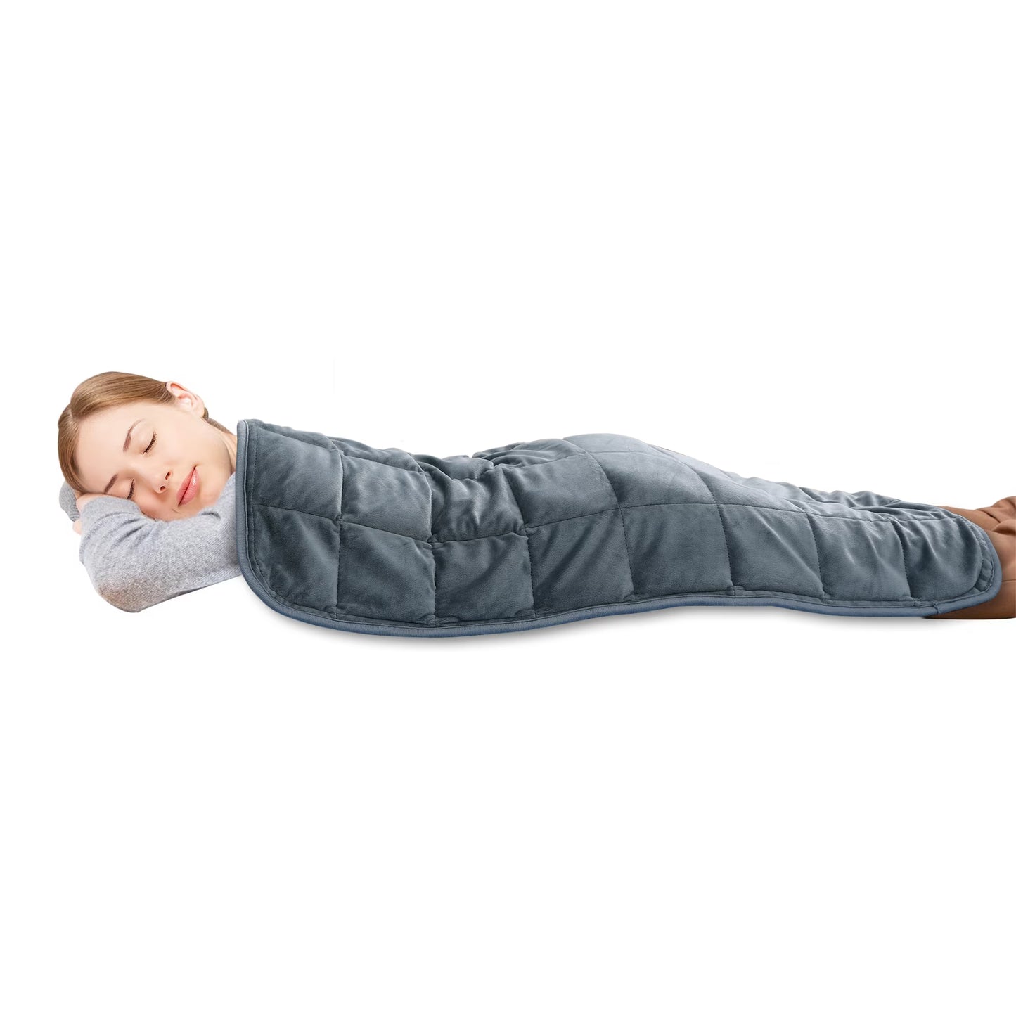 Weighted Heating Pad 33''x 17" XXXL Electric Heating Pad for Back Fatigue Relief, 5LBS with 6 Heat Settings 2H Auto-Off Heat Pad for Shoulder Arms Legs Cramps Washable