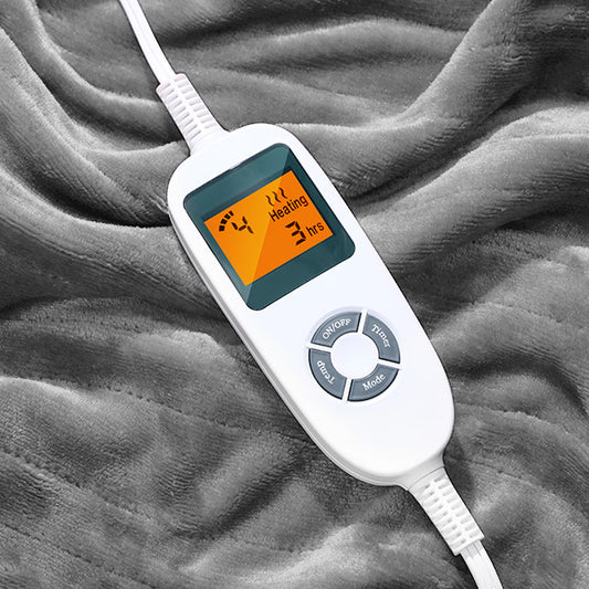 Electric Heated Blanket, Heated Throw Blanket 60" x 50" Soft Flannel Fast Heating Blanket with 10 Heating Levels 1-12 Hours Timer Auto-Off Protection Gifts for Women Men