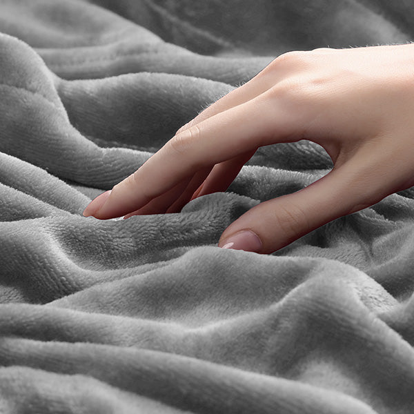 Electric Heated Blanket, Heated Throw Blanket 60" x 50" Soft Flannel Fast Heating Blanket with 10 Heating Levels 1-12 Hours Timer Auto-Off Protection Gifts for Women Men