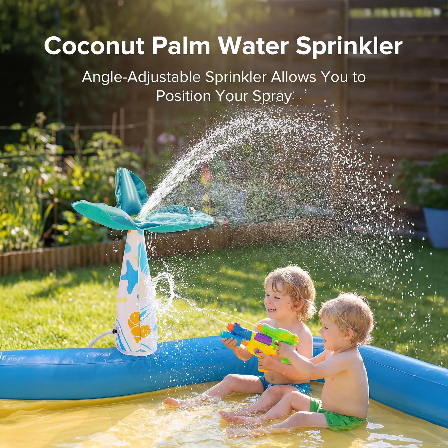Inflatable Pool, 95 x 75 x 40in Rectangular Swimming Pool for Toddlers, Kids, Family, Above Ground, Backyard, Outdoor